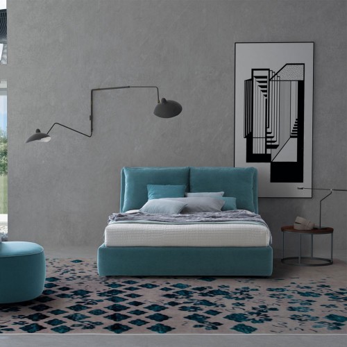 Pat matrimonial cu tapiterie Le Comfort, Fris